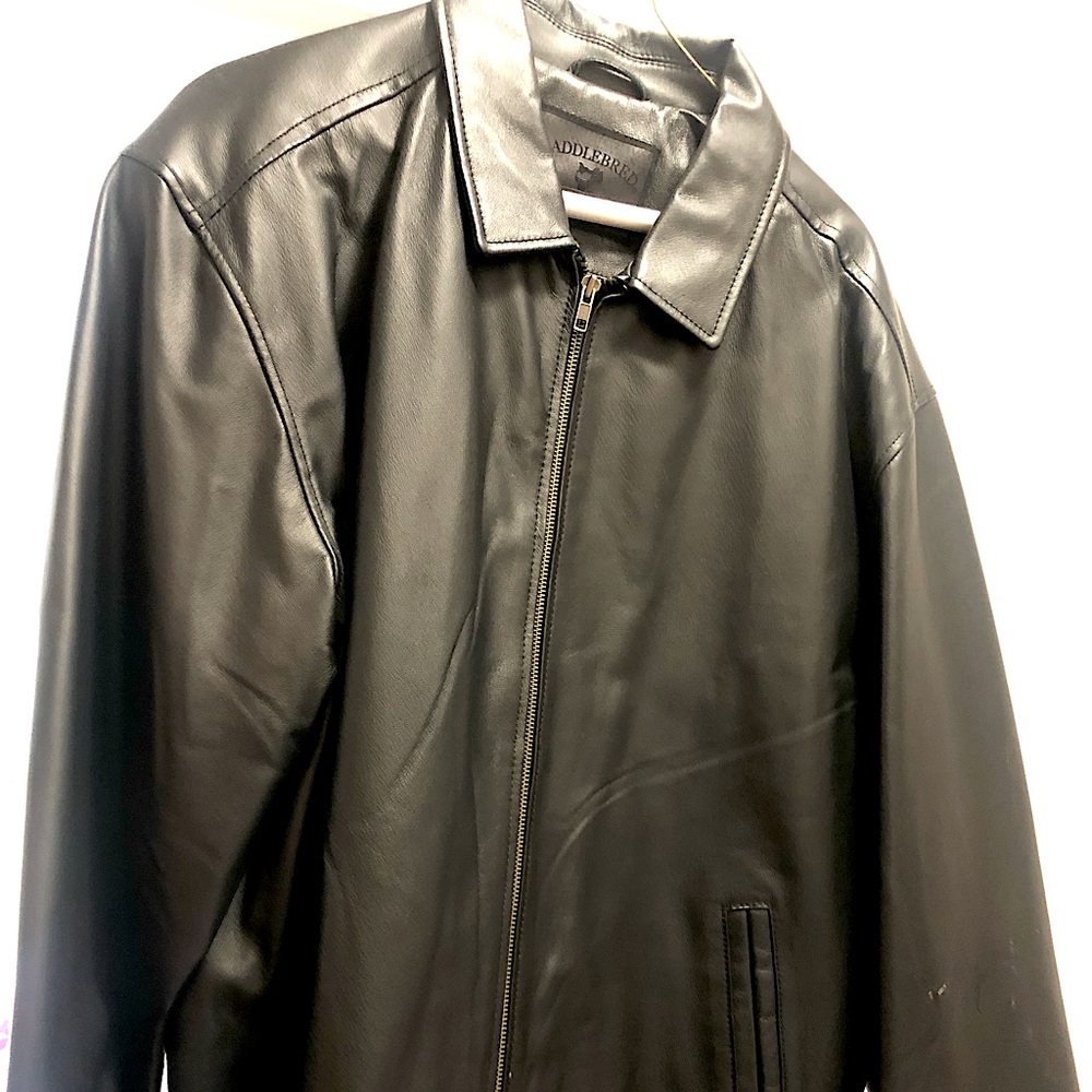 Men’s Leather Coat- excellent condition